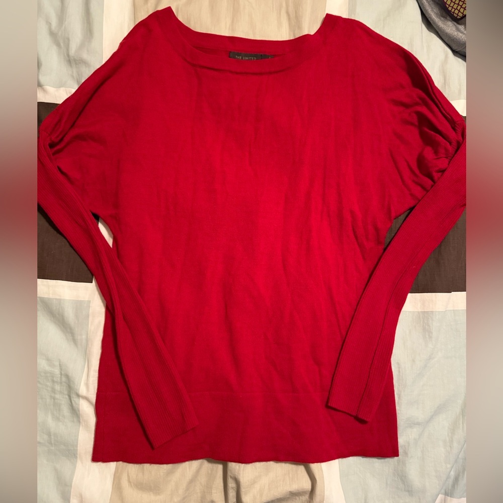 Red fitted Limited women’s size medium sweater